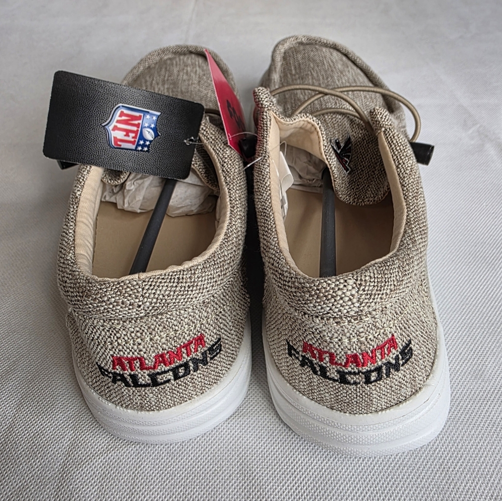 FOCO Men's NFL Team Logo Lightweight Loafers Atlanta Falcons Size M 9/10 NWT